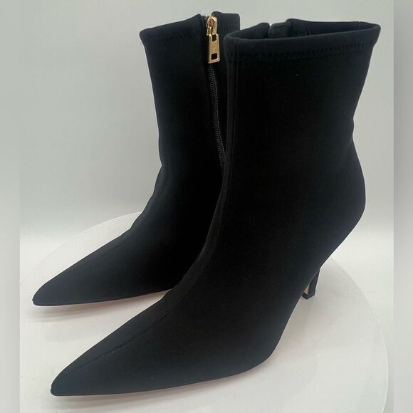 GOOD AMERICAN | Ankle Shine Neoprene Booties | Black | NWT 9 | w/ Dust Bag - Picture 7 of 15